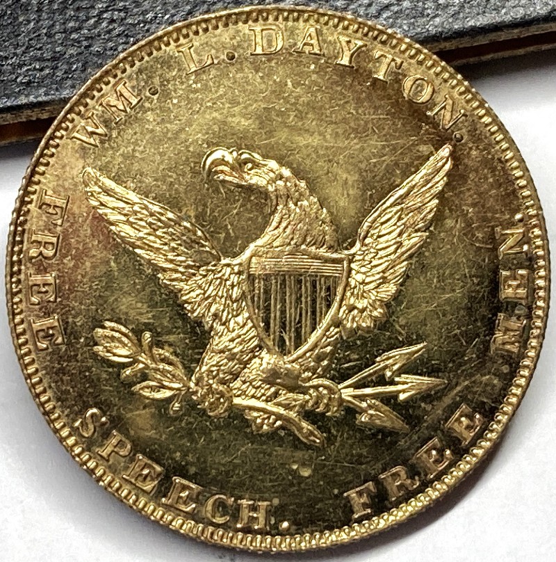 Prooflike-1856-Fremont-Campaign-Token.-Attribution-Help.